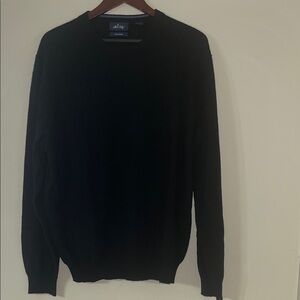 Allen Solly Men’s 100% Cashmere Black Crewneck Sweater | XXL